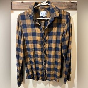 Blue Ridge Outfitters Blue and Brown Checkered Shirt